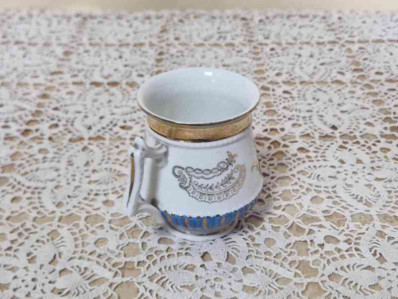 Sbírkový secesní porcelánový Hrnek Mušlák Andělíčci - foto 5