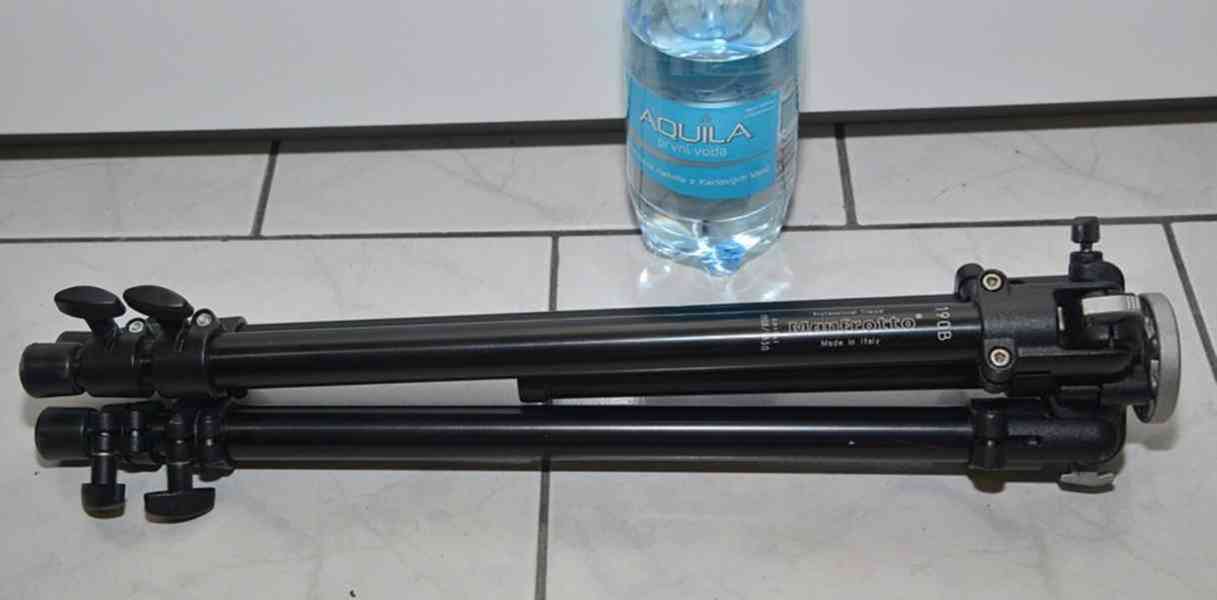 Stativ Manfrotto 190B Tripod*v: 138cm*nosnost 5 Kg - foto 5