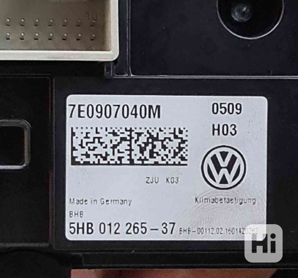 VW T6 panel ovládání Klimatizace 7E0907040M - foto 1