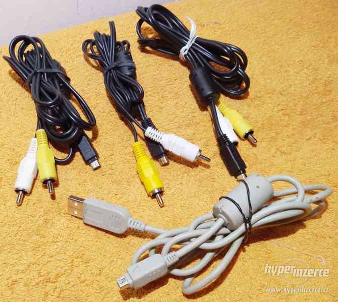 Kabely k propojení foťáku s PC- TV- tiskárnou - nepoužité!!! - foto 2