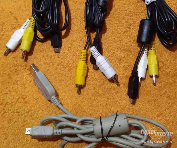 Kabely k propojení foťáku s PC- TV- tiskárnou - nepoužité!!! - foto 3