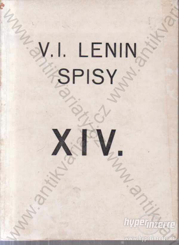 Spisy XIV. mimořádný sjezd KSČ V. I. Lenin - foto 1