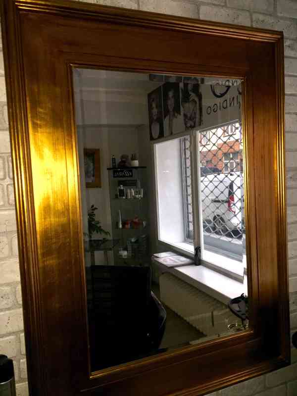 Luxusní zrcadlo Glamour (Pozlacené dřevo-rám) - foto 2