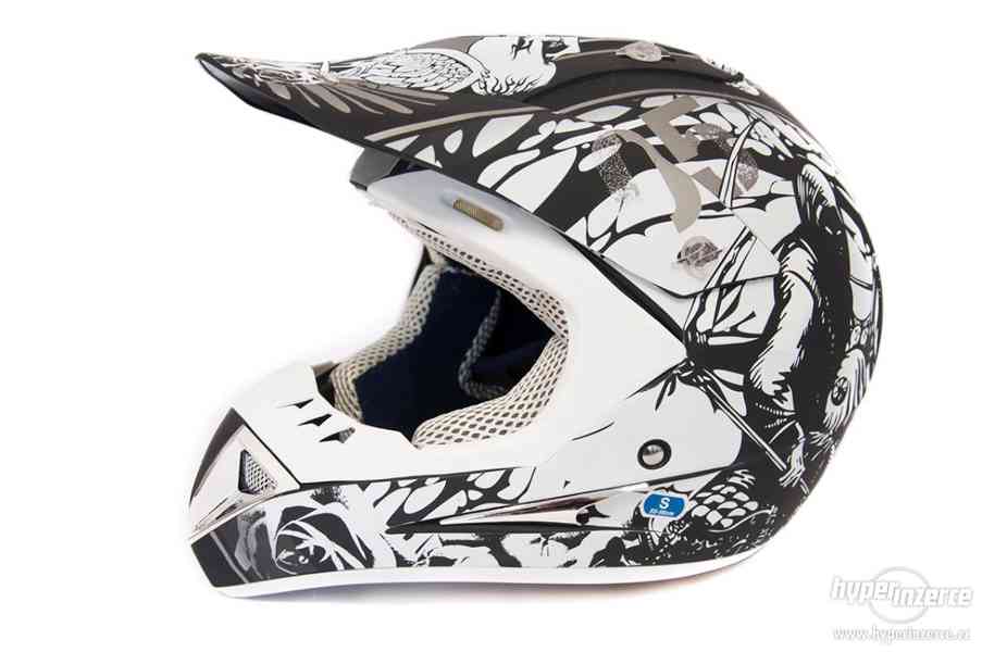 Motocrossová helma H1 Skull nová zabalená záruka 24měsíců - foto 2