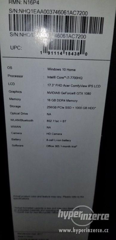 Acer Predator 17X GX-792 17,3 "Core i7 2,8 16GB - foto 4