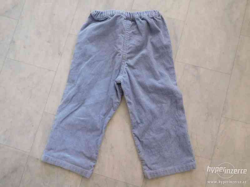 dětské manžestrové kalhoty - foto 2