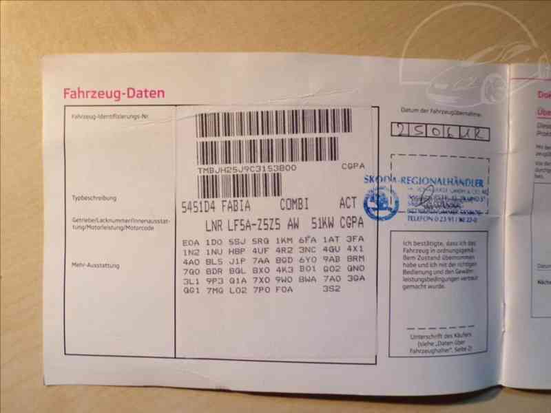 Škoda Fabia 1,2 12V 51KW NOVÉ ROZVODY - foto 12