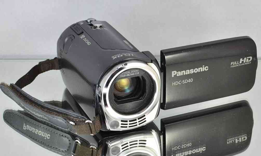 videokamera: Panasonic HDC - SD40 Full HDV**Brašna - foto 4