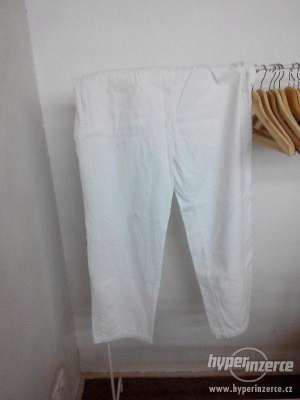 Pracovní kalhoty bílé - cena po slevě - foto 1