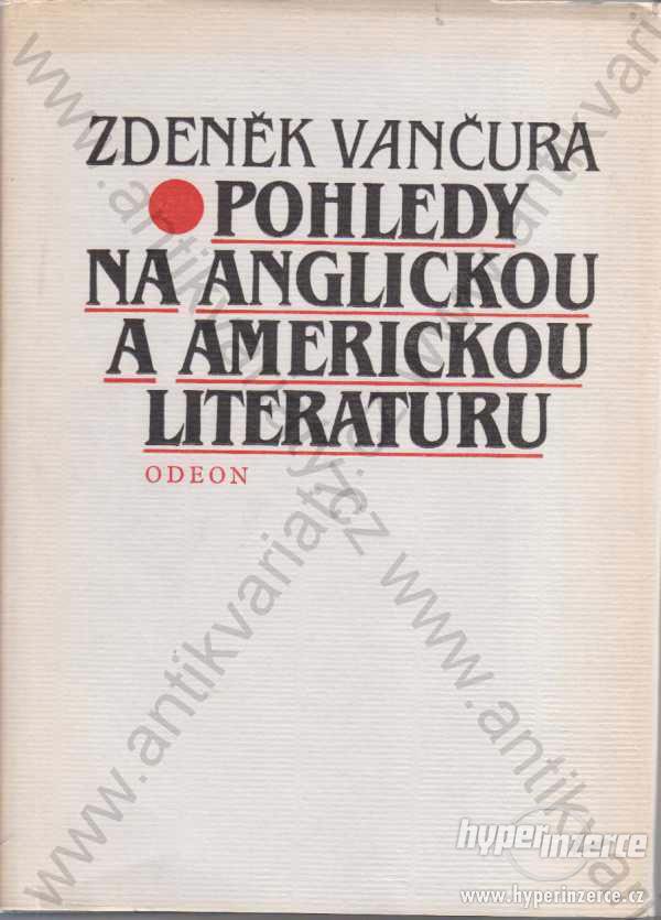 Pohledy na anglickou americkou literaturu Vančura - foto 1