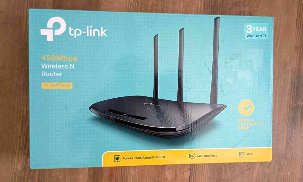 Wi-Fi router TP-Link TL-WR940N (450 Mbps) – kompletní balení - foto 1