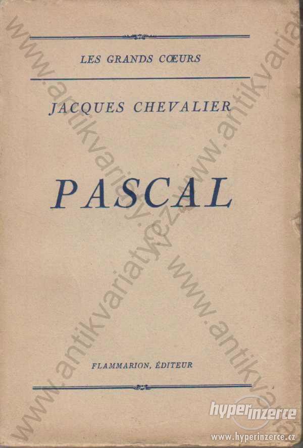 Pascal Jacques Chevalier Ernest Flammarion 1939 - foto 1