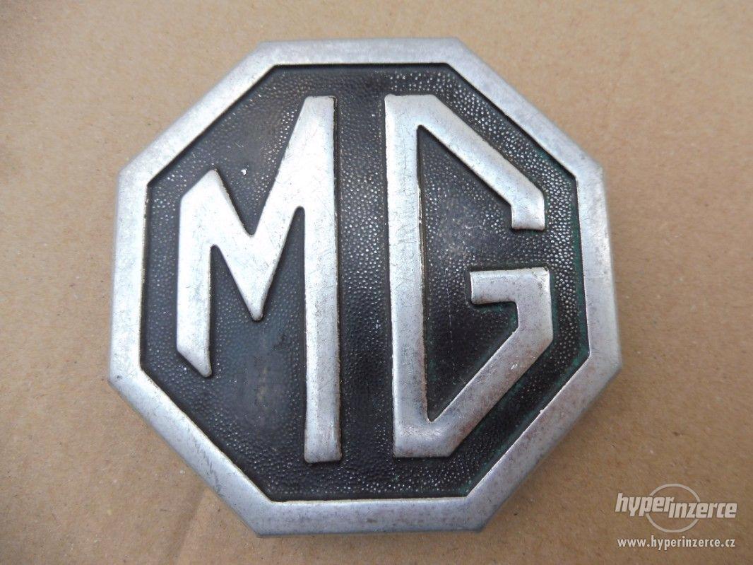 Znak na masku auta, emblém, logo výrobce, MG. - foto 1