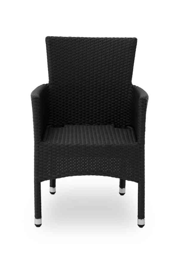 Technoratanová židle LORENZO černá - foto 1