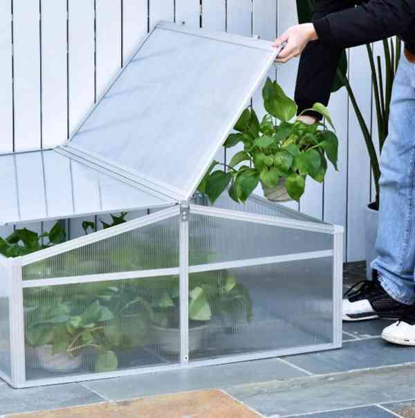 Zahradní polykarbonátový skleník | 100 x 100 x 48 cm - foto 4