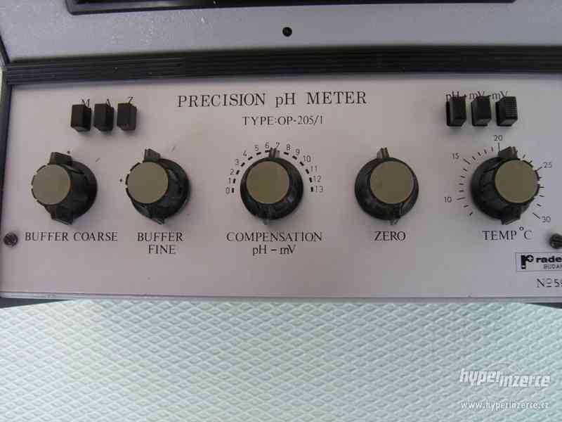 Stolní pH metr OP - 205/1 a elektrody - foto 2