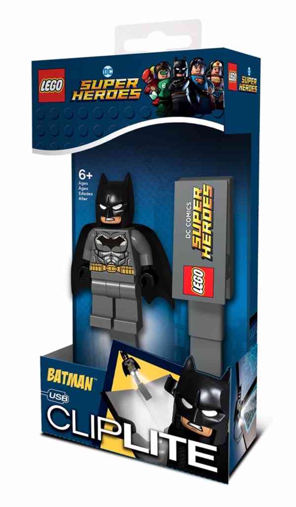 LED lampička na čtení USB Batman Lego DC nové - foto 5