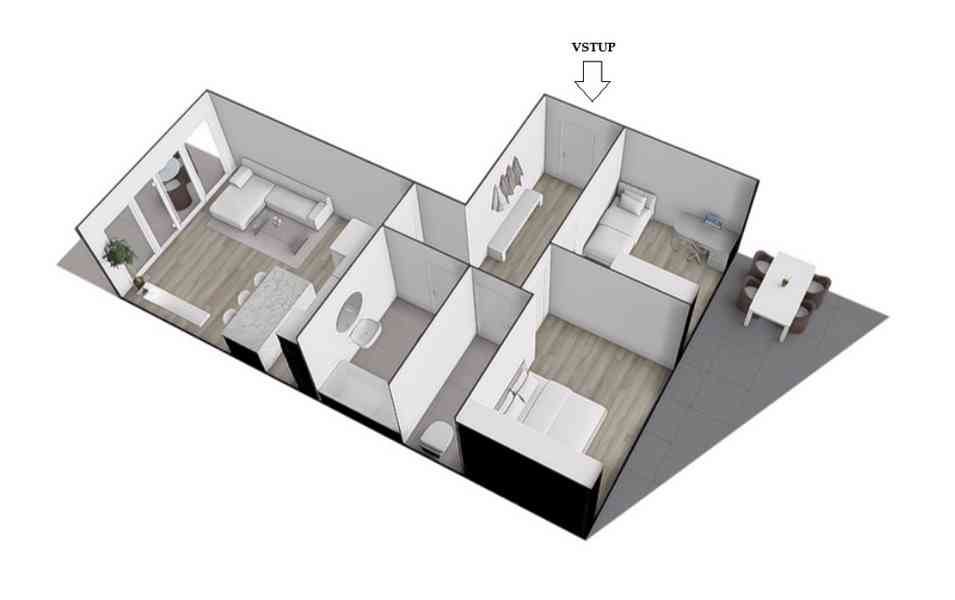 PRODEJ NOVOSTAVBY OV 3+KK V ŽIDLOCHOVICÍCH - foto 17