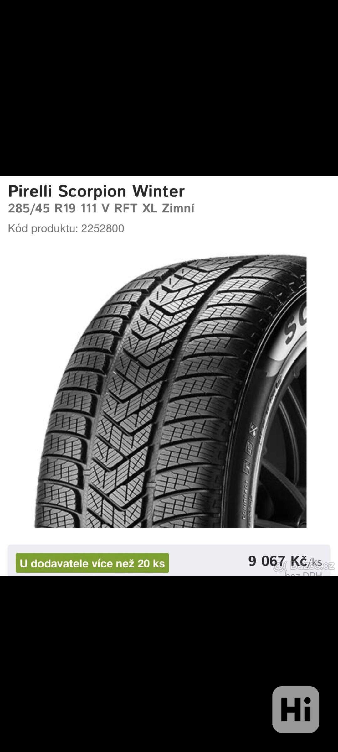 sada zimních pneu run flat BMW originál 19” - dvourozměrná - foto 1