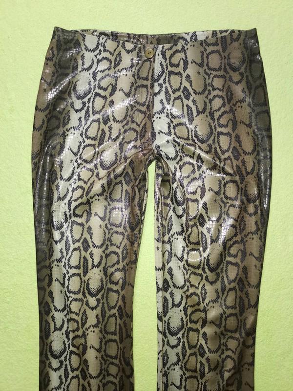 Luxusní dámské lesklé hadí kalhoty - foto 3