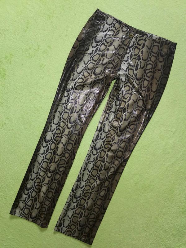 Luxusní dámské lesklé hadí kalhoty - foto 5