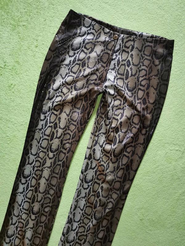 Luxusní dámské lesklé hadí kalhoty - foto 2