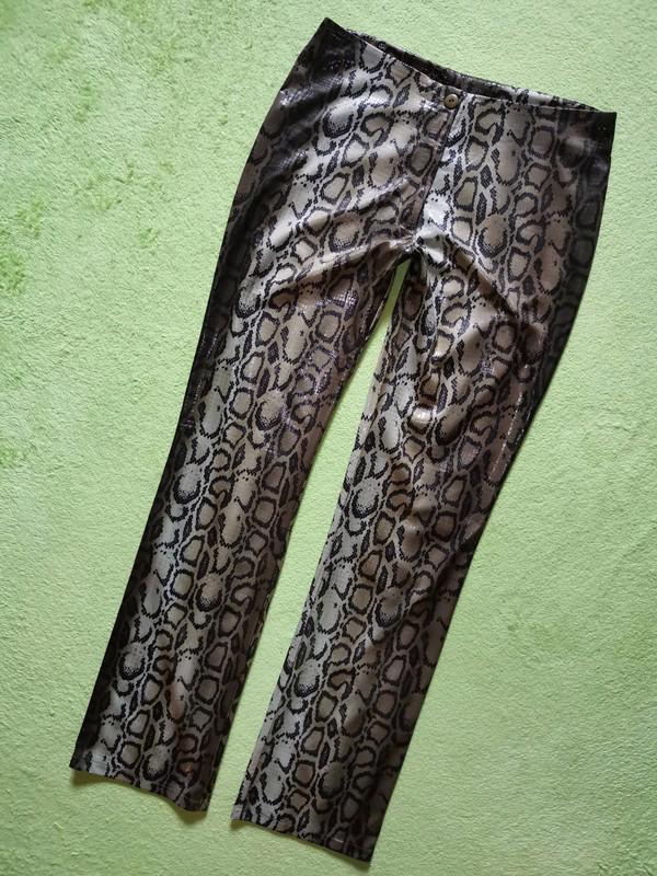 Luxusní dámské lesklé hadí kalhoty - foto 6