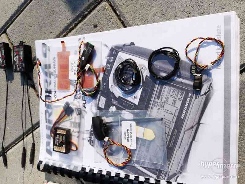 Hitec Aurora 9 + 3 prijimace + telemetria + pult - foto 10