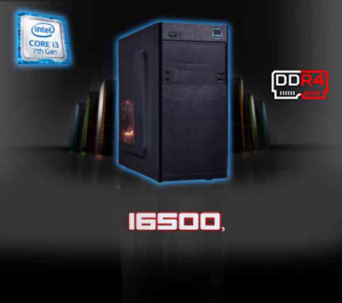Intel i3-7100,16GB,1TB+SSD,RX550-4GB - foto 1