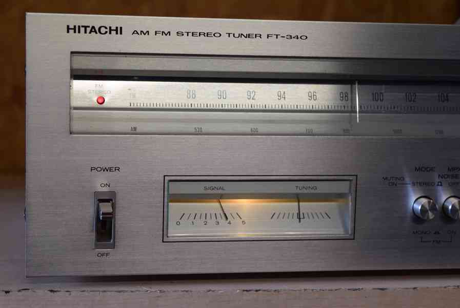 HITACHI FT-340 VÝBORNÝ VINTAGE STEREO TUNER !! - foto 2