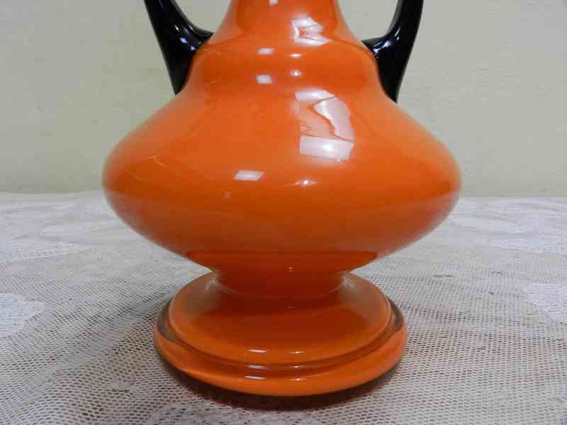 Krásná stará větší oranžová Váza Tango - foto 2