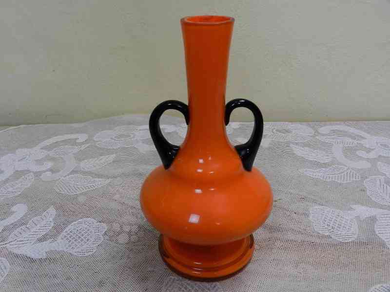 Krásná stará větší oranžová Váza Tango - foto 6