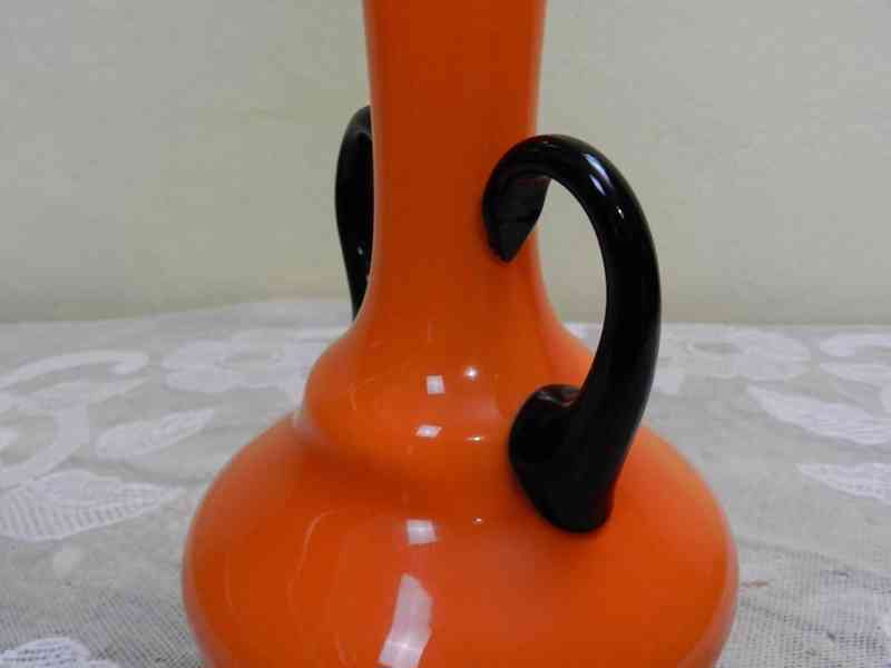 Krásná stará větší oranžová Váza Tango - foto 4