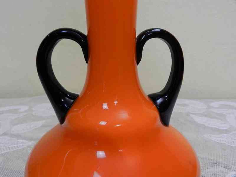 Krásná stará větší oranžová Váza Tango - foto 3
