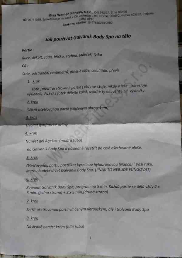 Galvanická žehlička na pleť a tělo - foto 7