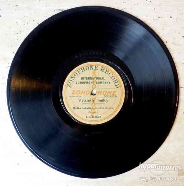 ZONOPHONE RECORD - starožitná gramofonová deska, rok 1905 - foto 3