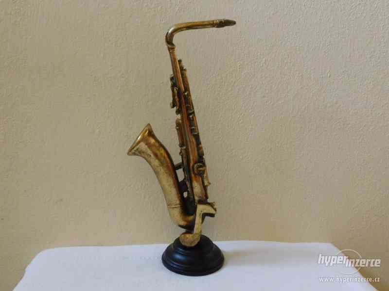 Tenor saxofon - hudební nástroj - dekorace - foto 2