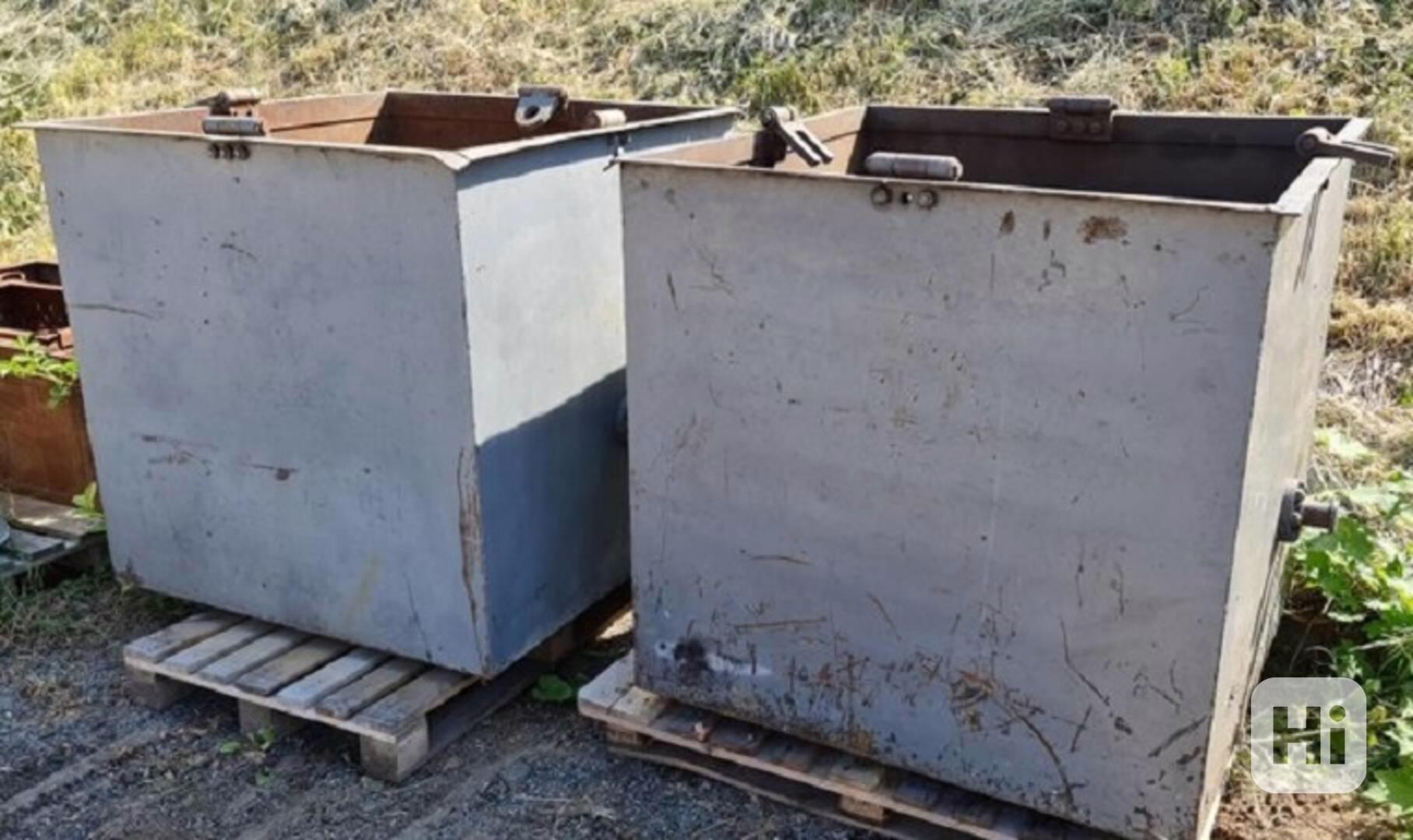 Sada 3 kusů beden na špony se závěsným vahadlem - kontejner  - foto 1