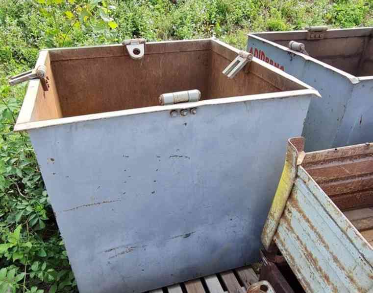 Sada 3 kusů beden na špony se závěsným vahadlem - kontejner  - foto 3