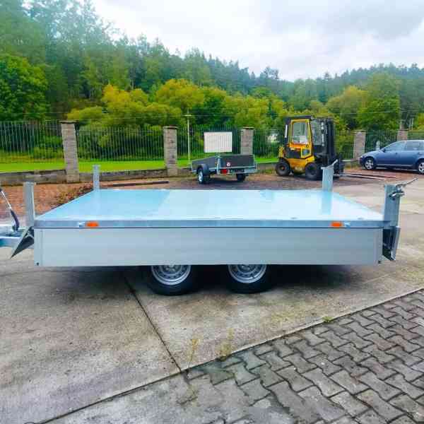 Nový hydraulicky sklopný přívěs 3,30×1,76m,2700Kg→2000,DPH - foto 30