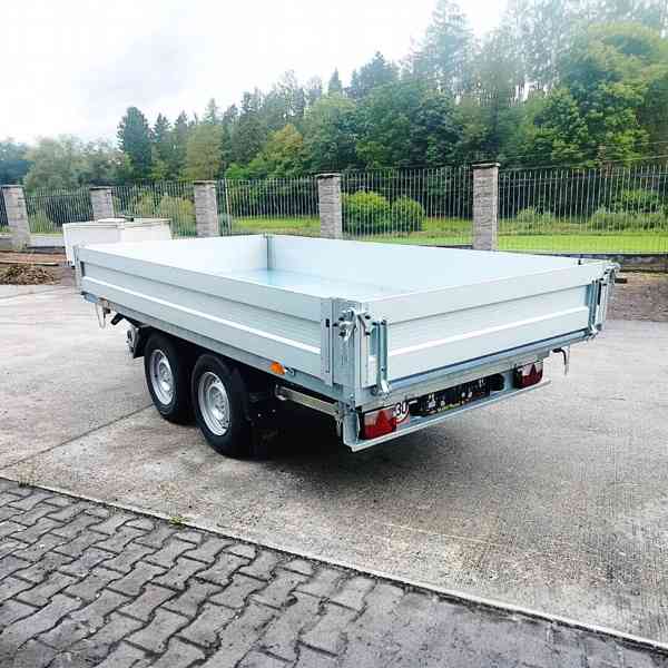 Nový hydraulicky sklopný přívěs 3,30×1,76m,2700Kg→2000,DPH - foto 24