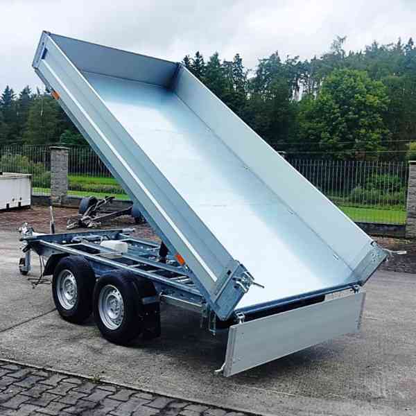 Nový hydraulicky sklopný přívěs 3,30×1,76m,2700Kg→2000,DPH - foto 10