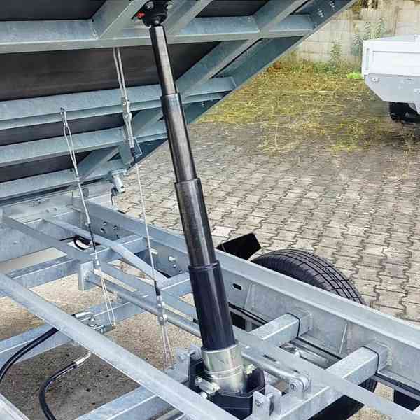 Nový hydraulicky sklopný přívěs 3,30×1,76m,2700Kg→2000,DPH - foto 13