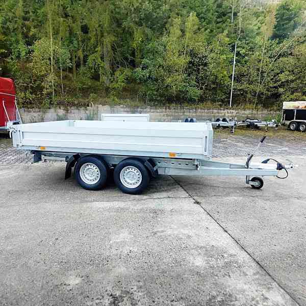 Nový hydraulicky sklopný přívěs 3,30×1,76m,2700Kg→2000,DPH - foto 23
