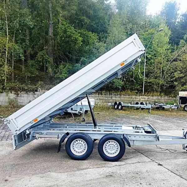 Nový hydraulicky sklopný přívěs 3,30×1,76m,2700Kg→2000,DPH - foto 5