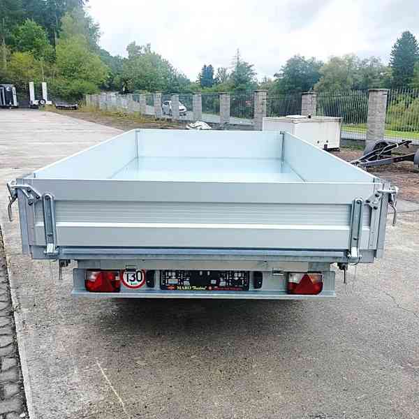 Nový hydraulicky sklopný přívěs 3,30×1,76m,2700Kg→2000,DPH - foto 26