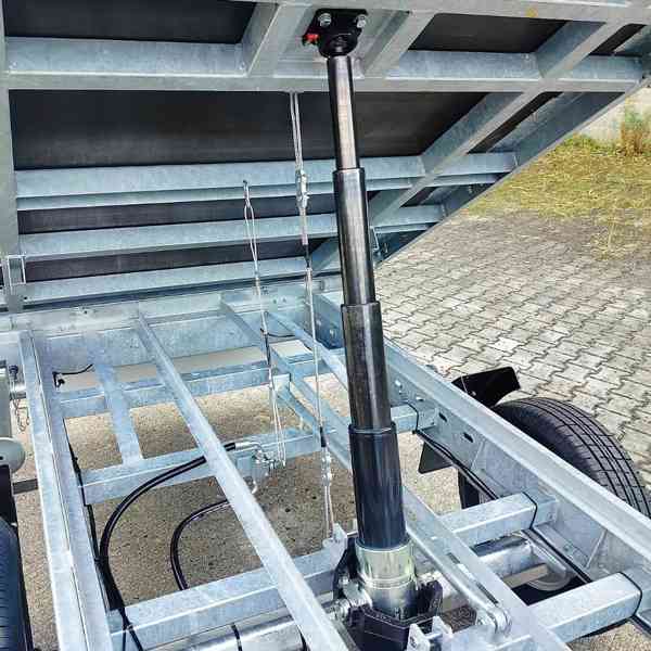 Nový hydraulicky sklopný přívěs 3,30×1,76m,2700Kg→2000,DPH - foto 14