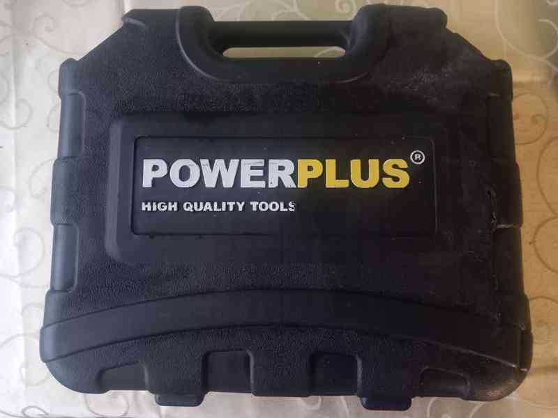 PowerPlus 18V 1300mAh, 2ks + nabíječka  + napájecí kabel  - foto 8