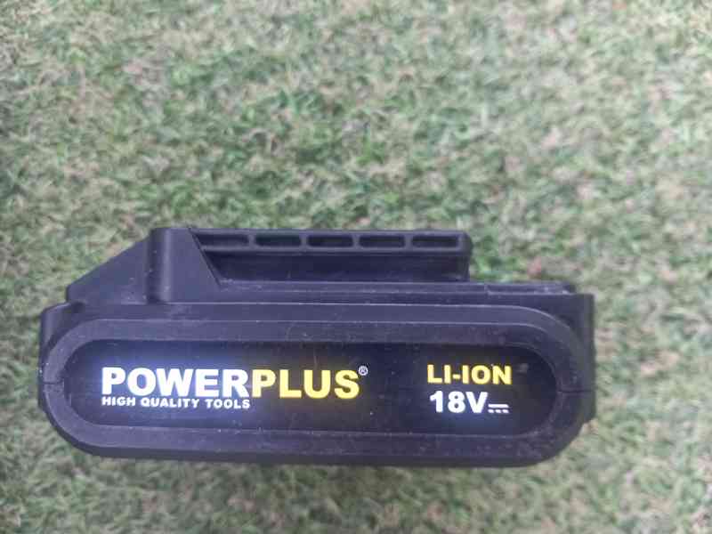 PowerPlus 18V 1300mAh, 2ks + nabíječka + napájecí kabel - foto 11