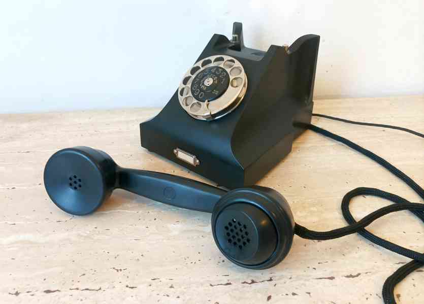 Starožitný telefon Prchal – Ericsson, rok 1936/1939, krásný  - foto 7